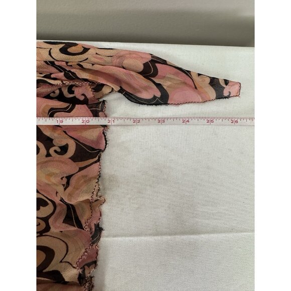 Vintage Y2K Rare Find Bebe Women Medium Silk Babydoll Cami Pink Mocha Boho Fairy - Picture 11 of 14